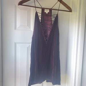 CAMI NYC Velvet tank